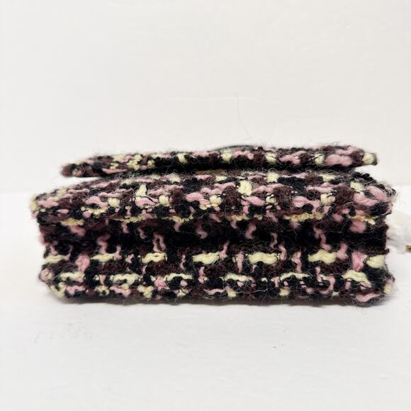 Tory Burch New Mini Kira Tweed Top Handle Chain Wallet Crossbody - Picture 9 of 16